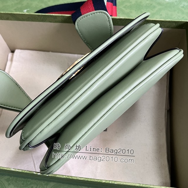 Gucci專櫃古馳最新款Blondie互扣單肩斜挎鏈條女包 jh2312型號：698643